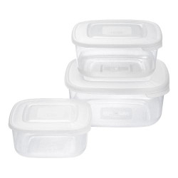set contenitori alimenti tontarelli family food 3pz bianco [9040637112]