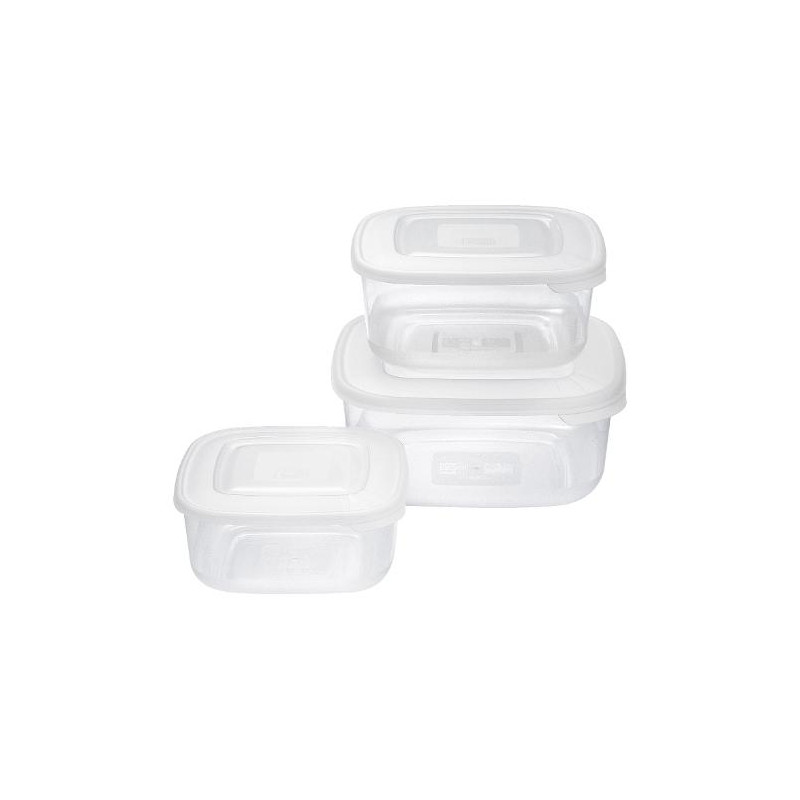 set contenitori alimenti tontarelli family food 3pz bianco [9040637112]