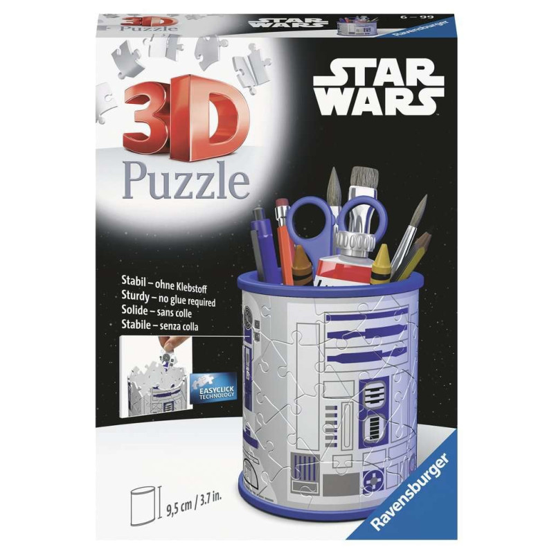 puzzle 3d ravensburger utensile star wars r2d2 54pz multicolore [11554]