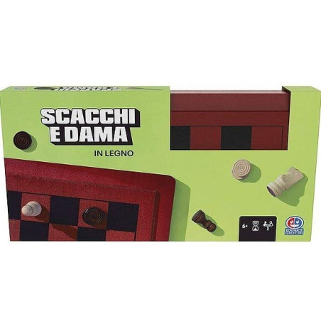 scacchi e dama spin master gioco di societa' in legno