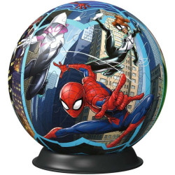 puzzle 3d ravensburger palla spiderman per 6anni 72pz plastica multicolore