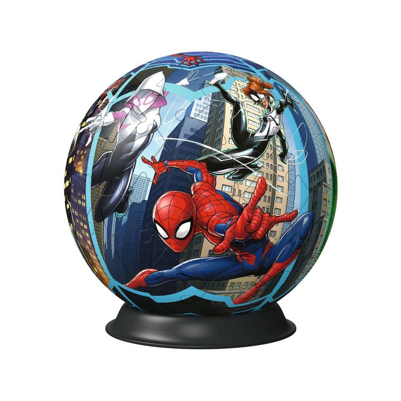 puzzle 3d ravensburger palla spiderman per 6anni 72pz plastica multicolore