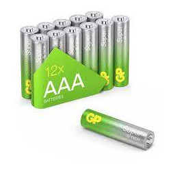 batteria gp batteries 1x12 gp super alcalina 1.5v aaa micro lr03
