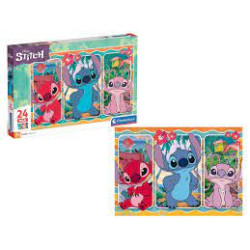 puzzle clementoni maxi disney stitch supercolor multicolore 24pz