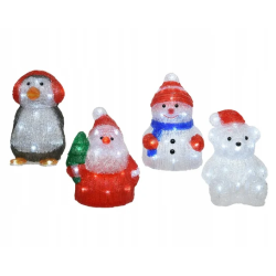 figurine decorative led kaemingk a batteria 24-25x15-20cm