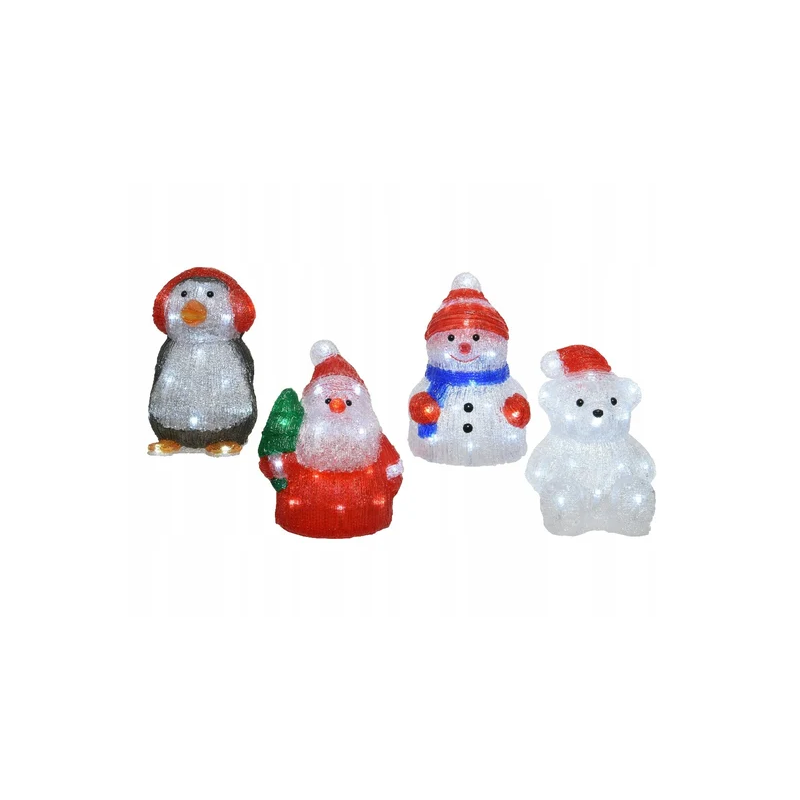 figurine decorative led kaemingk a batteria 24-25x15-20cm