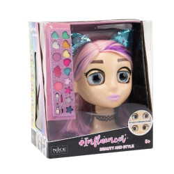 bambola nice influencer make up doll: testa da truccare e pettinare