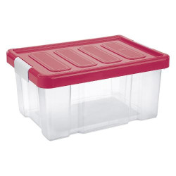 contenitore salvaspazio tontarelli puzzle box con ruote e coperchio