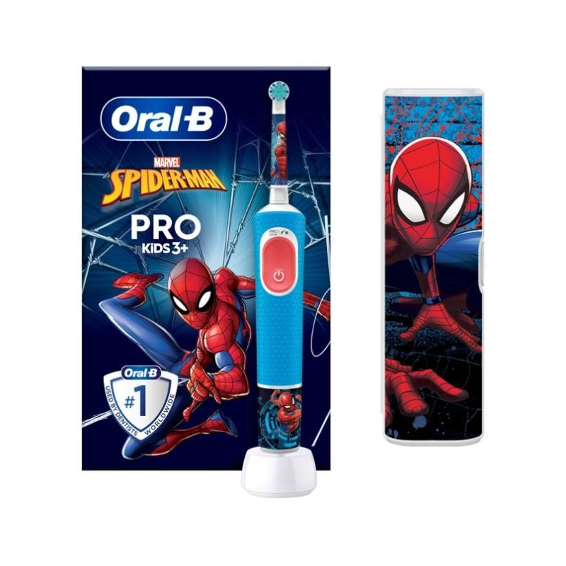 spazzolino elettrico oral-b pro kids 3+ spiderman blu [pro kids