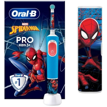 spazzolino elettrico oral-b pro kids 3+ spiderman blu [pro kids