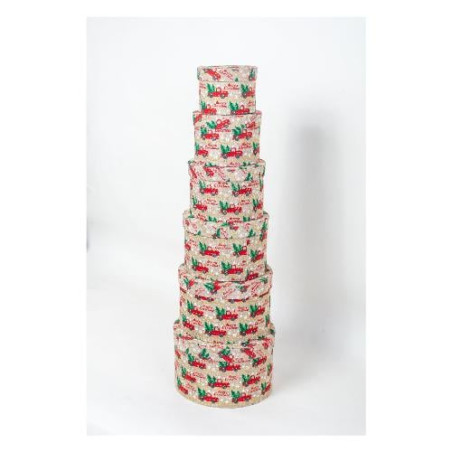 set di scatola amicasa as0174 6 natalizia buon natale 6pz