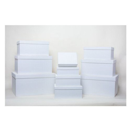 set di scatola amicasa as0153 10 assortito 10pz bianco