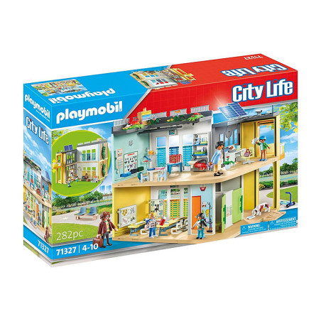 gioco da costruzione playmobil city life scuola grande multicolore