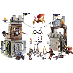 set da costruzione playmobil novelmore azione/avventura 4-10anni