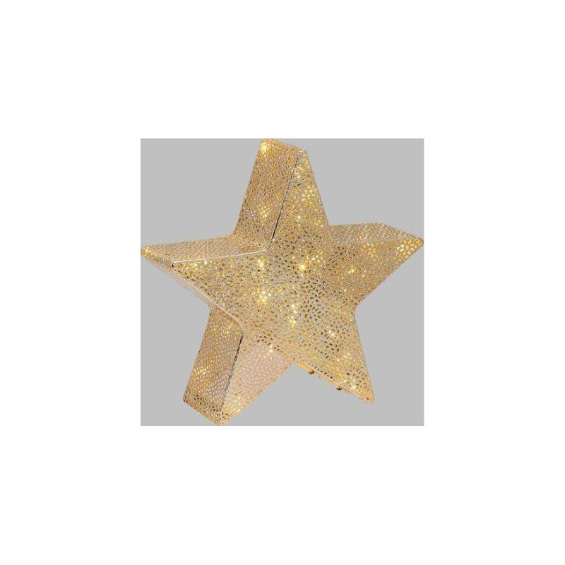 decoro luminoso lotti stella 5 punte luce fissa multicolore