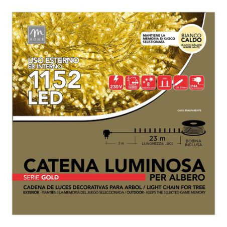 catena luminosa mercury minilucciole 1152 led con giochi di luce