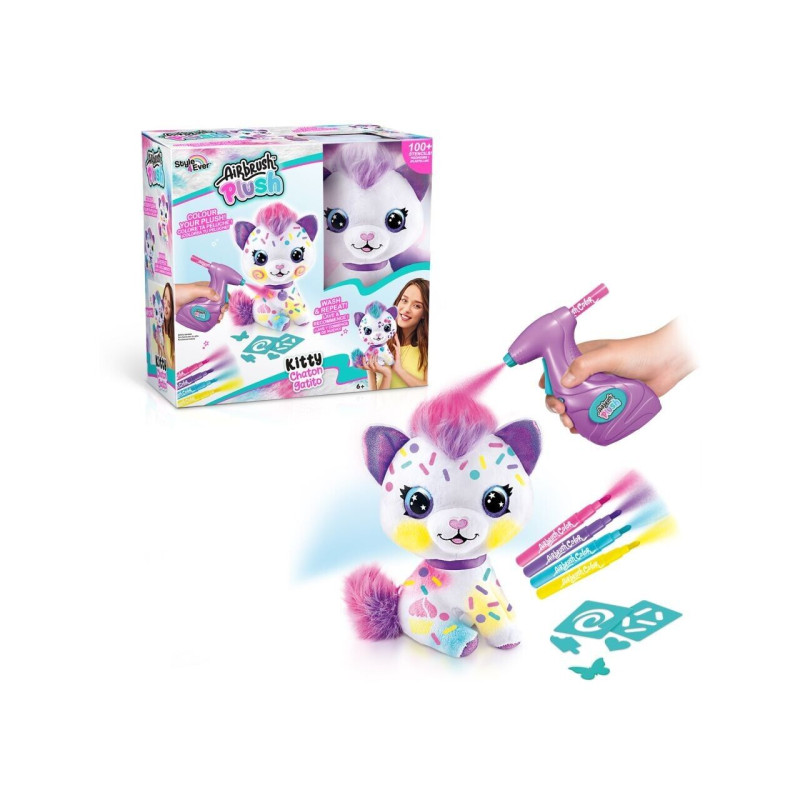 peluche rocco giocattoli airbrush plush gattino kitty 25cm