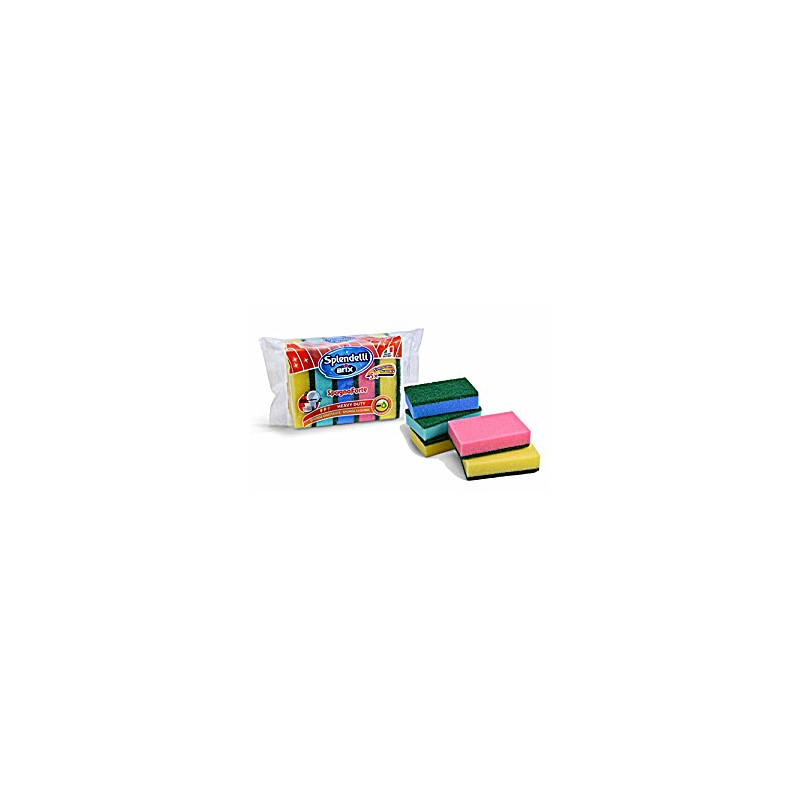 set di spugne arix spendelli abrasiva 5pz colori assortiti