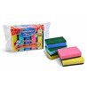 set di spugne arix spendelli abrasiva 5pz colori assortiti