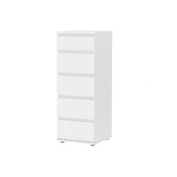 cassettiera tvilum 7109649 nova narrow bianco