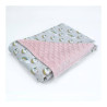 coperta carrozzina baby idea mcur unicorno 90x65cm rosa