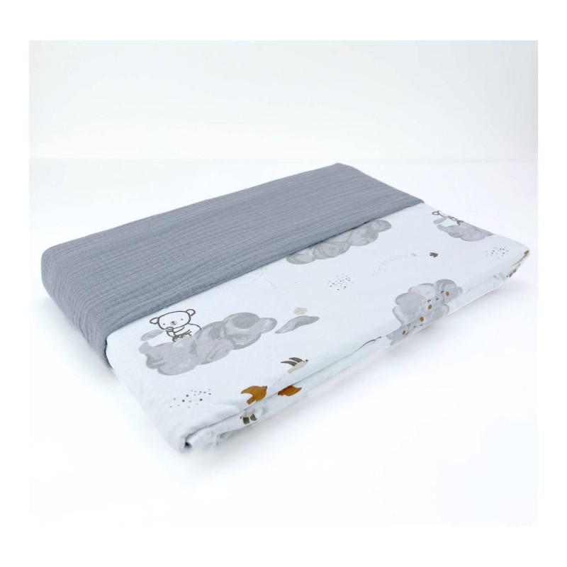 coperta lettino baby idea mlkg koala 1.35x1.1m grigio