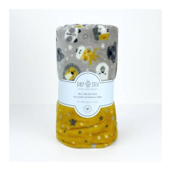 coperta lettino baby idea pfll leone 1.35x1.1m giallo