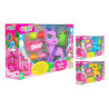 set da gioco globo magic pony con accessori in 3 colori