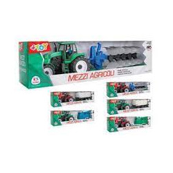 set da gioco globo 41359 trattore a frizione con rimorchio 2 colori