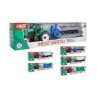 set da gioco globo 41359 trattore a frizione con rimorchio 2 colori