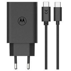 alimentatore da rete motorola turbopower ganÂ 68w usb-c con cavo