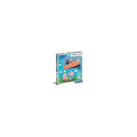 puzzle clementoni peppa pig 2x20pz [wzclet0uc024797]