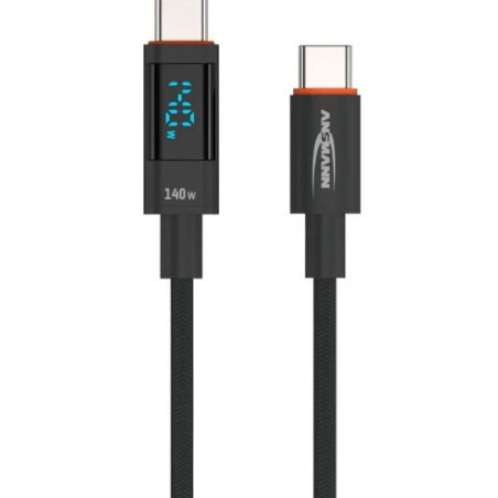 cavo usb ansmann usb-c 1.2m nero [1700-0176]