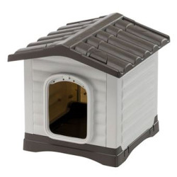 cuccia ferplast dog villa 50 per cani 43x48x44cm grigio