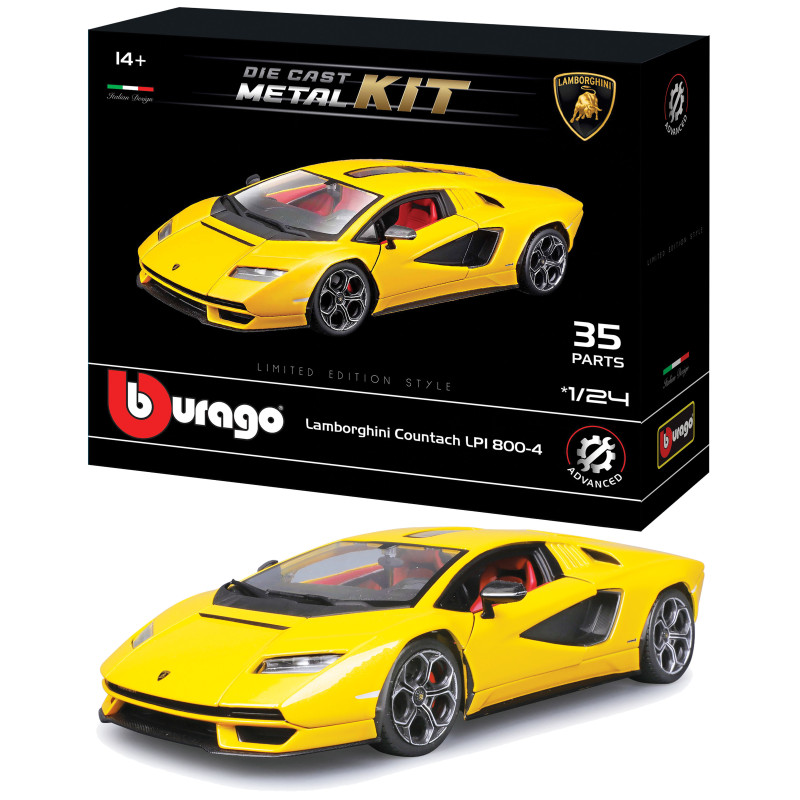 modellino bburago kit lamborghini countach 1:24