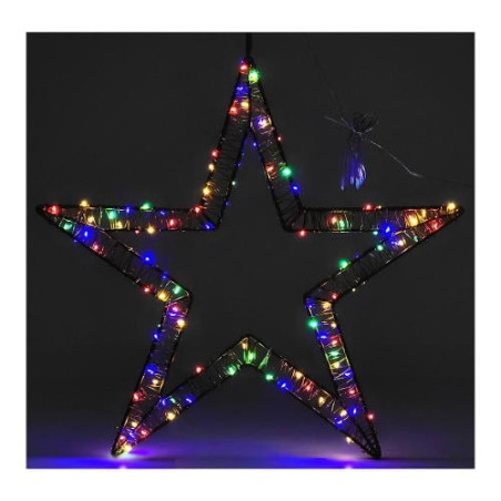 decoro luminoso general trade 405983 stella microled rgb 50cm assortito