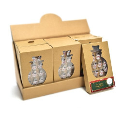 decorazione natalizia mercury luci con mollette pupazzo neve multicolore