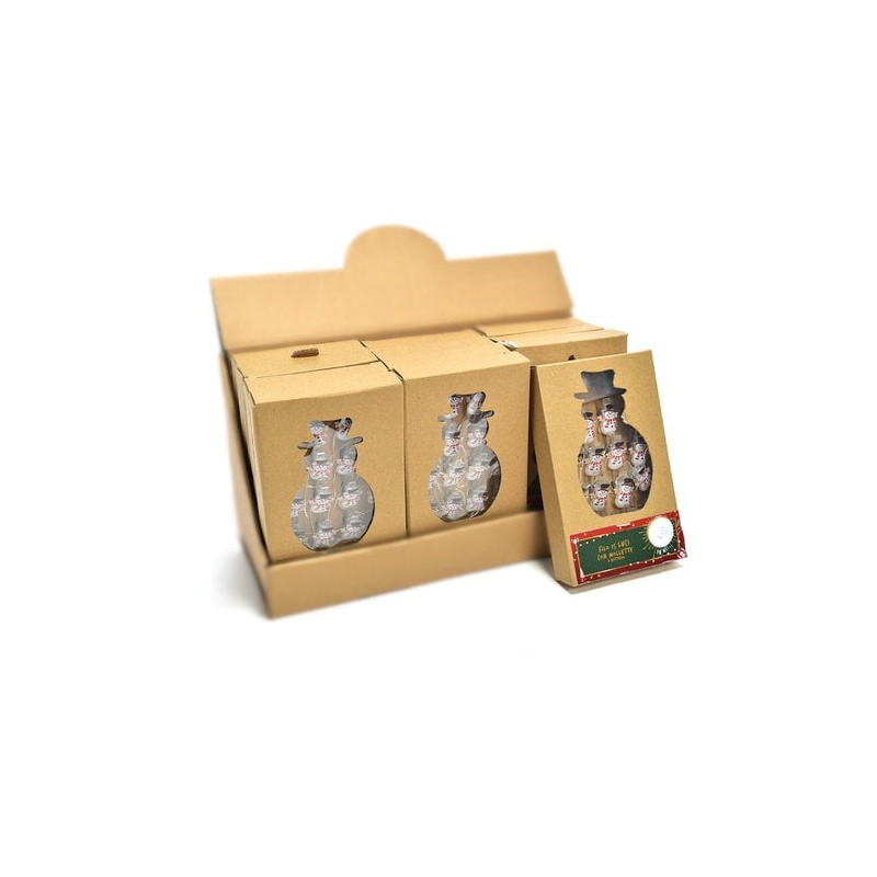 decorazione natalizia mercury luci con mollette pupazzo neve multicolore