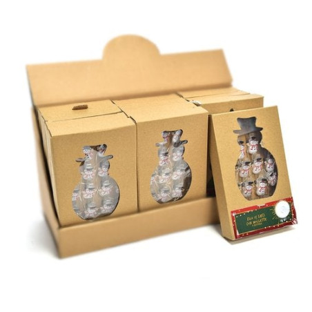 decorazione natalizia mercury luci con mollette pupazzo neve multicolore