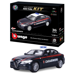 modellino bburago kit giulia carabinieri scala 1:24 multicolore
