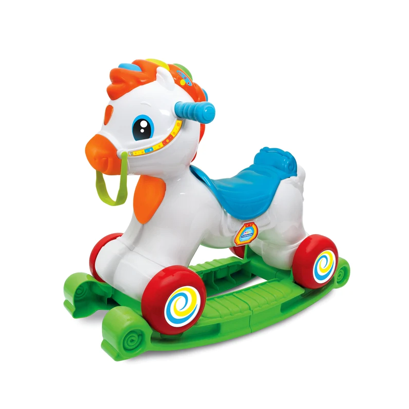 cavallino dondolo clementoni martino il cavallino giocattolo interattivo/educativo/parlante