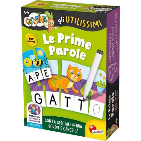 gioco educativo lisciani carotina gli utilissimi le prime parole