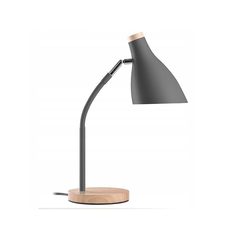 lampada da scrivania tracer scandi 40w grigia [traosw47236]