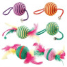 gioco per animali ferplast palla cordino 5cm multicolore