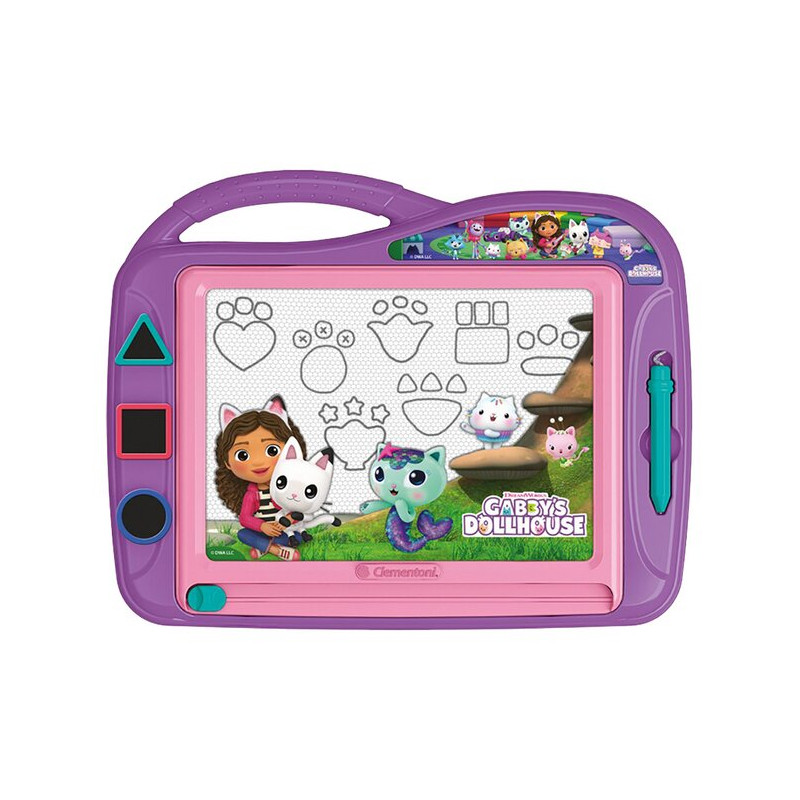 set da gioco clementoni lavagna magnetica gabby e la casa magica