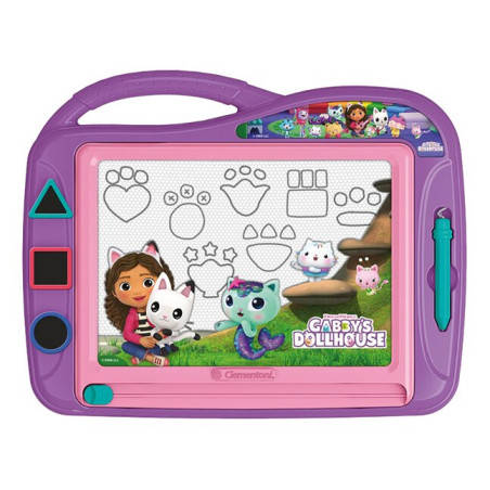 set da gioco clementoni lavagna magnetica gabby e la casa magica