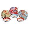 servizio piatti amicasa art.38 flowers multicolore 18pz