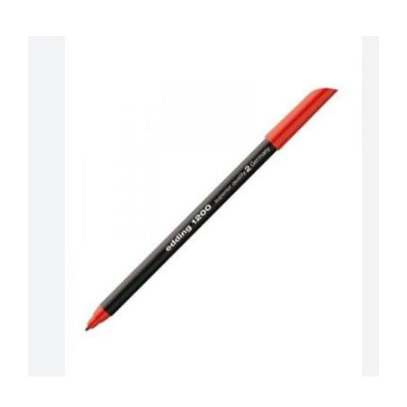 pennarello edding 1200 punta fibra 0.5mm rosso [4-1200002]