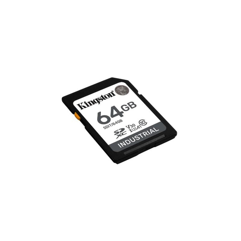 64gb scheda microsdxc kingston industrial a1 v30 scheda con adattatore