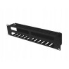 organizzatore di cavi lanberg per armadi rack 19'' 2u con